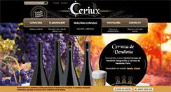 Desktop Screenshot of cervezaceriux.com